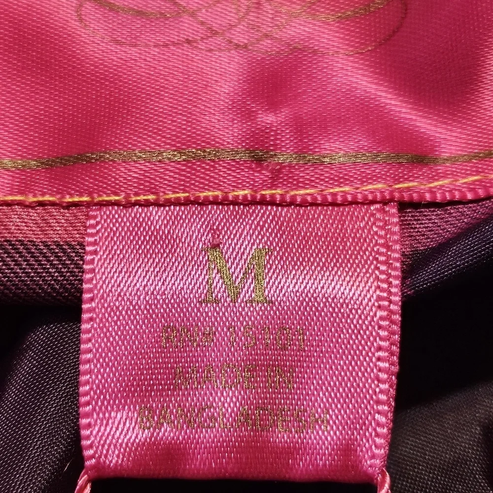 Pink Envelope Plaid Double Breasted Jacket Pink Size M